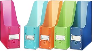 Ensemble de rangement de bureau pour magazines whitmore, 5 pièces, couleurs assorties
