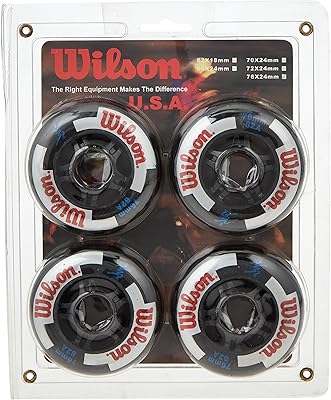Roues de patins moulées en polyuréthane ta sport, 76 mm de large x
