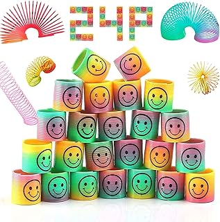 24 pièces de cadeaux souriants pour fête d'anniversaire d'enfants | jouets printemps filles