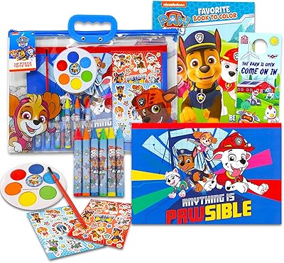 Kit de coloriage et d'activités paw patrol - ensemble comprenant un livre