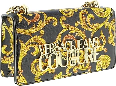 Sac bandoulière jeans couture sketch couture femme noir - or, noir - or