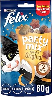 Purina flex party mix snack, mélange de saveurs originales, marron, 60 g