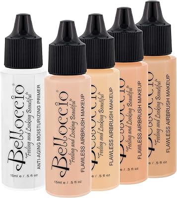 Kit de fond de teint belocchio fair color shade pulvérisateur cosmétique de maquillage