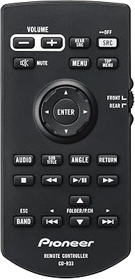Télécommande pioneer cd-r33 pour produit avh - noir