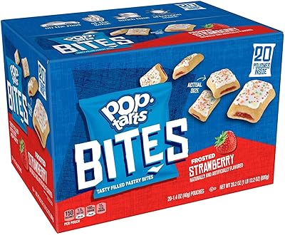 Bouchées pop-tats, fraise givrée (800 ml, 20 pièces)