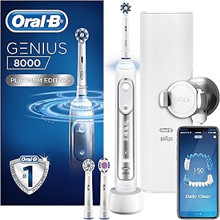 Brosse à dents électrique oral b genius avec intelligence artificielle, cadeaux pour femmes/hommes