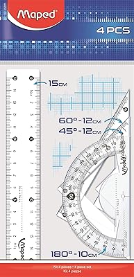 Kit de démarrage géométrique maped 15 cm 4 pièces (1 article) 242815