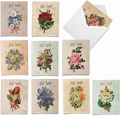The best card company - get well soon 10 cartes (4 x 5,12")