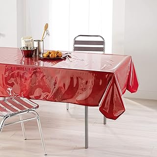 Nappe decorline 140x240 uni transparent cristal 15/100e, multicolore, 140x1x240 cm