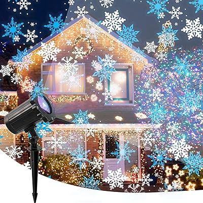 Projecteur de flocon de neige extérieur intérieur lumière de noël extérieure à led