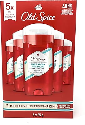 Déodorant haute endurance old spice pure sport pour homme 85 g paquet