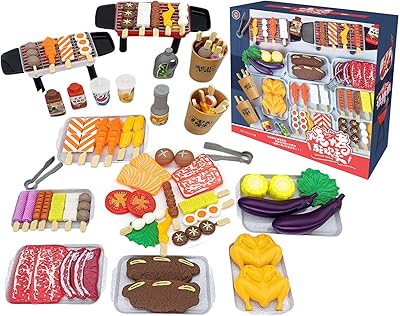Ensemble de grill de jeu bafukon, cuisine de jeu d'imitation, ensemble de jouets