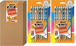 Porte-mines bic extra puissant, corps coloré, pointe épaisse (0,9 mm), 48 pièces