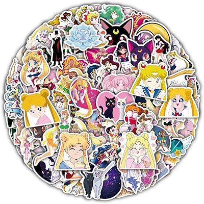 100 pièces sailor girl moon design autocollant en vinyle imperméable pour enfants et adolescents. Shopping en ligne au Sénégal ? Pensez Diaytar !
