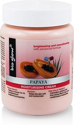 Crème hydratante à la papaye riche en glycérine, extrait de papaye, extrait d'aloe