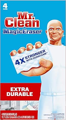 Mr. clean tampons nettoyants extra durables avec durafoam, 4 pièces