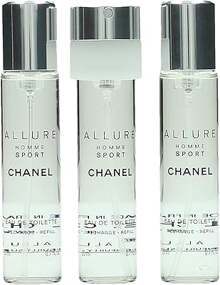 Chanel allure homme sport eau de toilette pour recharges vaporisateur voyage