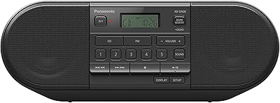 Panasonic rx-d500 radio cd portable puissante avec amplificateur de son, fm, 20 watts