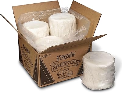 Argile crayola air dry blanche pâte à modeler pour enfants travaux manuels