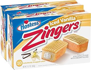Gâteau glacé à la vanille hostice zinger 360 g, 10 pièces
