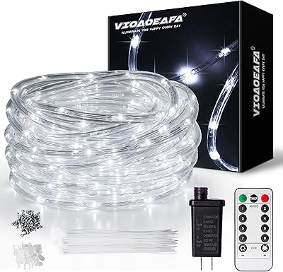 Bande lumineuse led d'intérieur étanche ip67 de 33 pieds, 8 modes avec minuterie