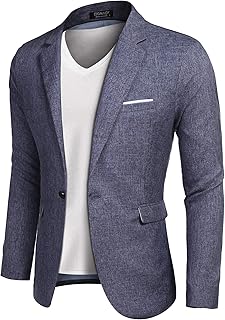 Veste blazer décontractée covandi pour hommes, veste de sport légère à un bouton