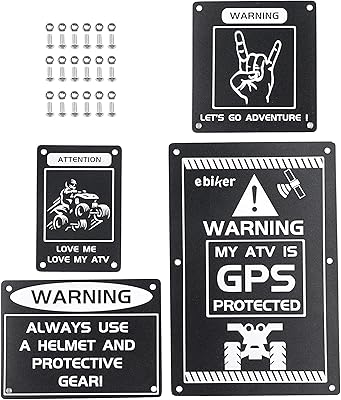Autocollants d'avertissement anodisés pour yamaha raptor 700 2013-2020 700r se 2014-2020