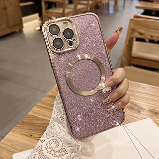 Awok coque magnétique brillante compatible avec iphone 13 pro [compatible avec magsafe] mobile
