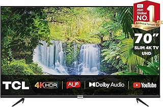 Tcl (70 pouces) 4k uhd (3840 x 2160 pixels) smart tv certifié android