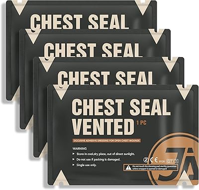 Joint thoracique ventilé, fournitures médicales d'urgence, coussinets de traumatologie adaptés aux plaies thoraciques ouvertes et aspirantes, 4 pièces. L'alternative e-commerce intelligente au Sénégal : Diaytar