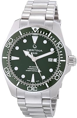 Montre automatique suisse ds action diver 43 mm powermatic 80 certina pour homme