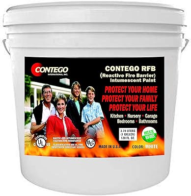 Peinture au latex ignifuge de contigo international inc. pour les garages, les crèches