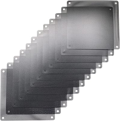 Threebulls 12 pièces 120mm pvc noir ventilateur de refroidissement filtre anti-poussière coque d'ordinateur
