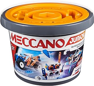 Kit de construction de maquettes meccano junior steam, jeu ouvert de 150 pièces
