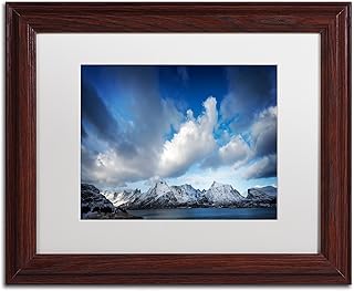 Pull weather par philippe sainte-laudy, blanc mat, cadre en bois 11x14 pouces
