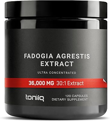 36 000 mg 30:1 fadogia agrestis - 1200 mg par portion d'extrait concentré