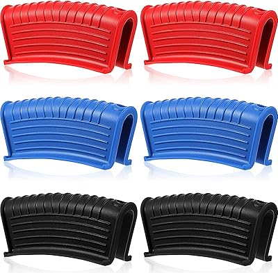 3 paires de supports de poignée de poêle en silicone hot helper eve