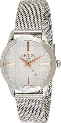 Montre à quartz pour femme ferre milano fm1l126m0011 3, argent, argent, bracelet