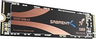 Ssd cybernet rocket, 500 go, hautes performances, sb-rocket-nvme4-500 go, nvme4.0 m.2 2280