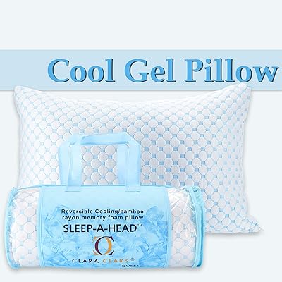 Oreiller contour en mousse à mémoire de forme continental sleep pb101 avec housse