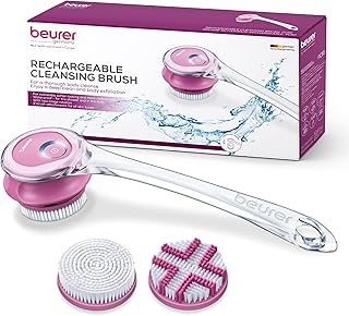 Brosse nettoyante pour le corps beurer fc55, brosse de massage exfoliante électrique