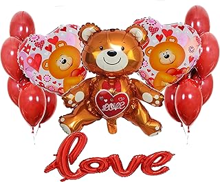 Batycab love word love bear ballons saint valentin anniversaire femme occasion spéciale décorations