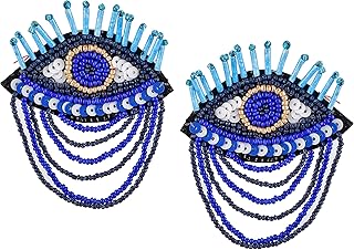 Boucles d'oreilles en tissu à clous étoiles