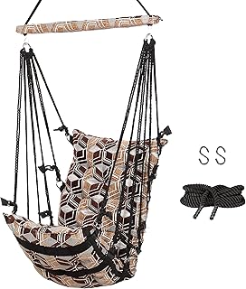 Balançoire de porche de luxe, balançoire vapora pour adultes et enfants, (beanie capiz)