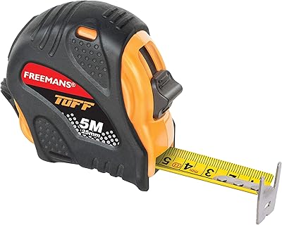 Mètre ruban en acier freeman's tough 5 m : 25 mm avec revêtement