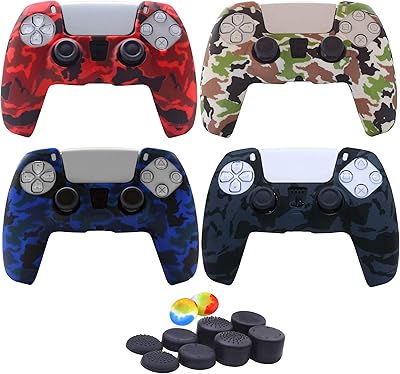 Housse en silicone antidérapante pour manette sony playstation 5 (4 pièces) avec protection
