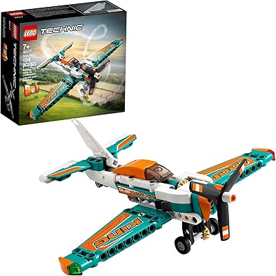 Ensemble de construction d'avion de course lego 42117 pour les garçons