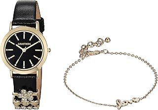 Ensemble de montre armitron pour femme avec bracelet en cuir et cristaux swarovski. Profitez des meilleurs deals du Sénégal sur Diaytar