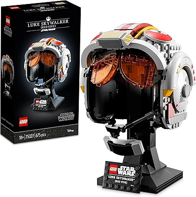 Ensemble de casques lego star wars luke skywalker (red five) (675 pièces) 75327