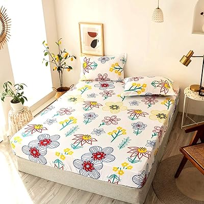 Drap de lit haut de gamme avec bords élastiques en microfibre brossée hypoallergénique
